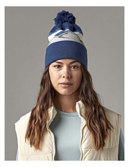 BEE-B395R-Mountain Peaks Pom Pom Beanie 2